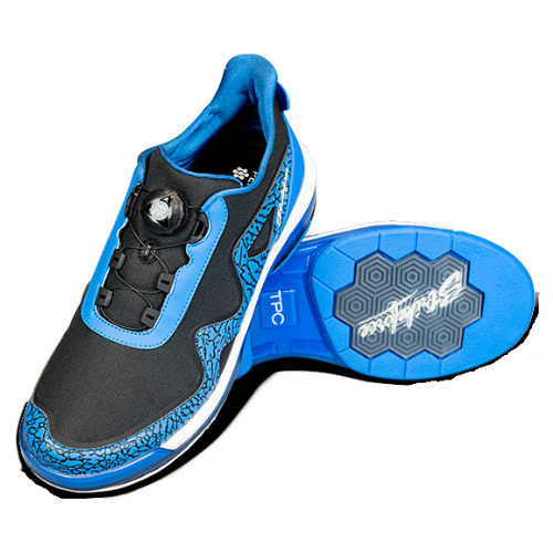 KR Strikeforce TPC Gladiator Blue/Black High Performance Mens Left Hand Bowling Shoes