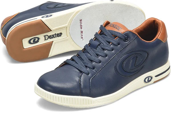 Dexter Mens Nash Navy/Tan Bowling Shoes