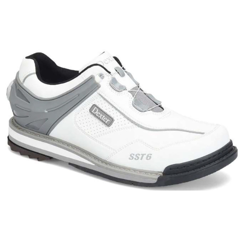 Dexter Mens SST 6 Hybrid BOA White/Grey Right Hand Wide Bowling Shoes
