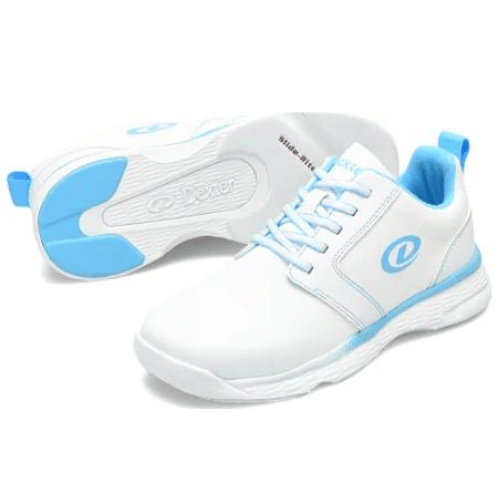 Dexter Womens Raquel LX White/Blue Wide Bowling Shoes