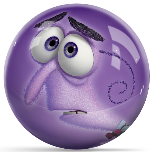 OnTheBallBowling Disney Inside Out Fear Bowling Ball