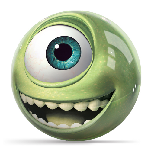 OnTheBallBowling Disney Monsters Inc Mike Wazowski Bowling Ball