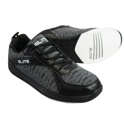 ELITE Youth Pinnacle Athletic Lace Up Bowling Shoes with Universal Sliding Soles for Right or Left Handed Bowlers
