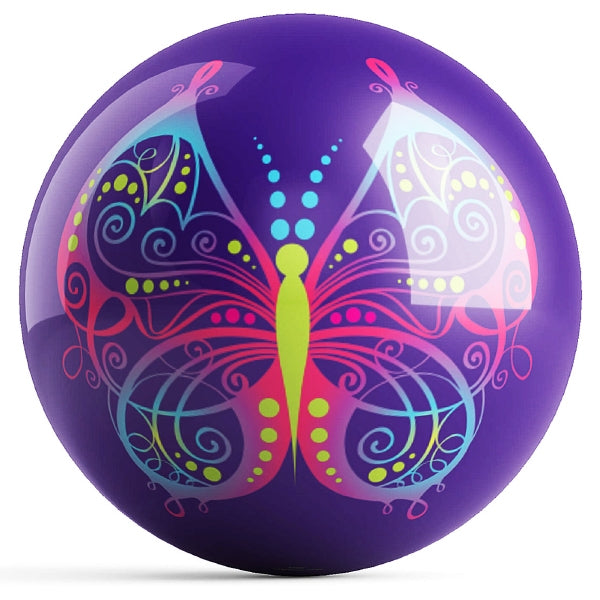 OnTheBallBowling Butterfly II Bowling Ball by Valentina Georgieva