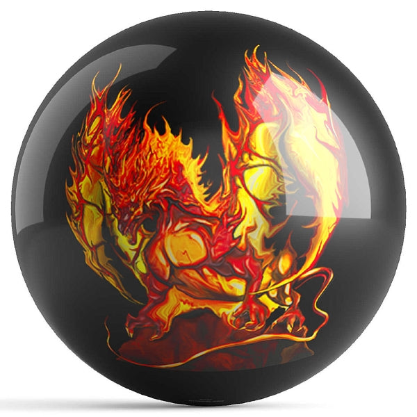 OnTheBallBowling Dragon Bowling Ball by Pyropainter Michael Stewart