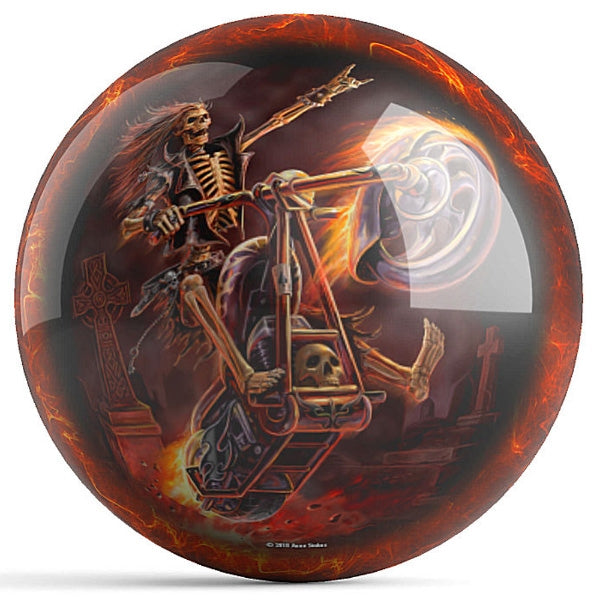 OnTheBallBowling Hell Rider Bowling Ball by Anne Stokes