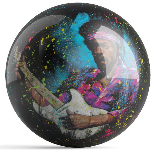 OnTheBallBowling Jimi Electric Glow Bowling Ball By Get Down Art