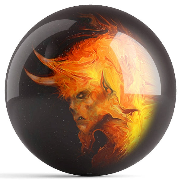 OnTheBallBowling Krampus Bowling Ball by Pyropainter Michael Stewart
