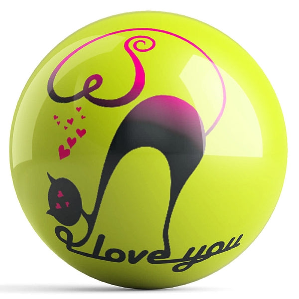 OnTheBallBowling I Love You Bowling Ball by Valentina Georgieva