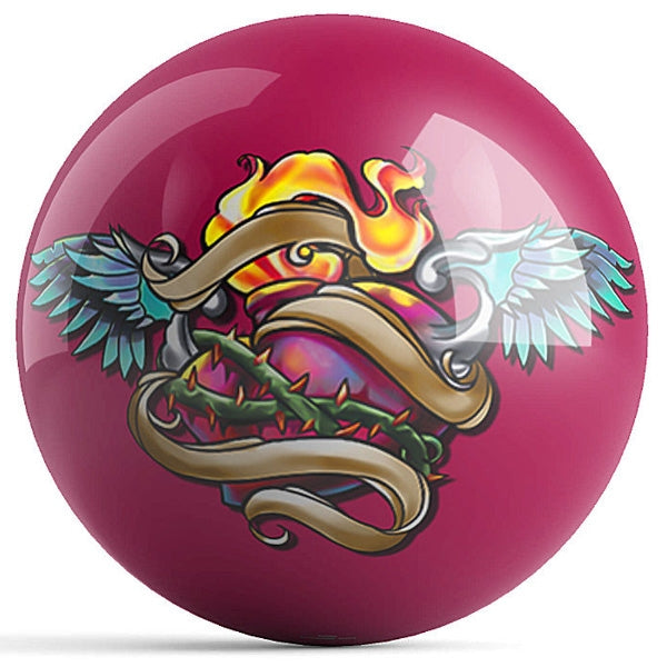 OnTheBallBowling Sacred Heart Bowling Ball By J. Danger