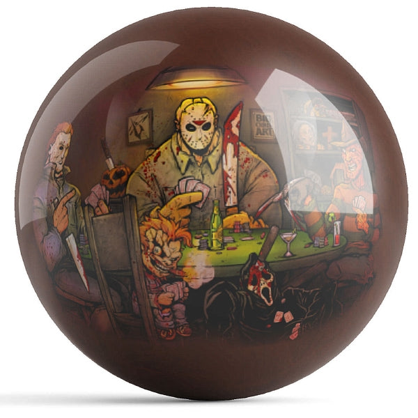 OnTheBallBowling Slashers Poker Bowling Ball by Get Down Art