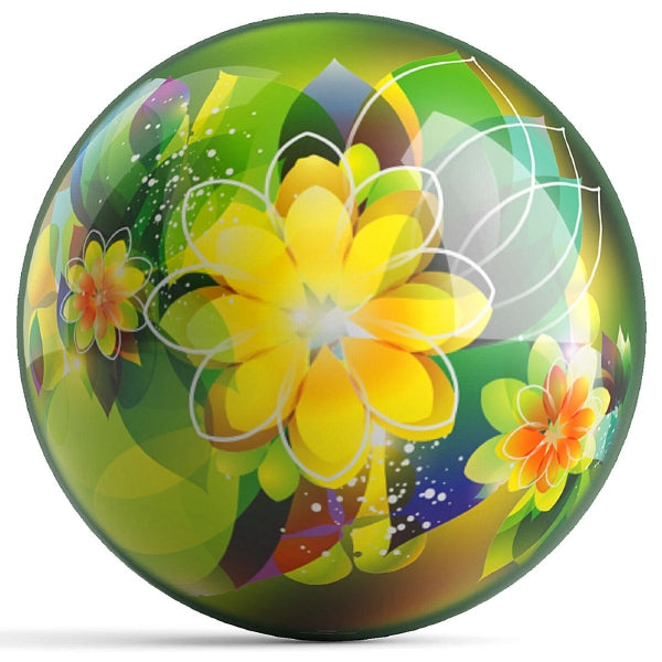 OnTheBallBowling Spring Poetry Bowling Ball by Nikoleta Antova