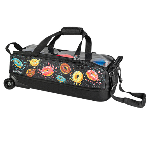 KR Strikeforce Dye Sub Slim Triple Tote Donuts Bowling Bags