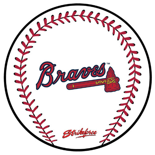 KR Strikeforce MLB Baseball Bowling Ball Cleaning Shammy Atlanta Braves