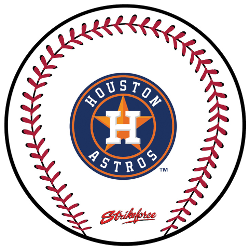 KR Strikeforce MLB Baseball Bowling Ball Cleaning Shammy Houston Astros