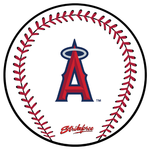 KR Strikeforce MLB Baseball Bowling Ball Cleaning Shammy Los Angeles Angels