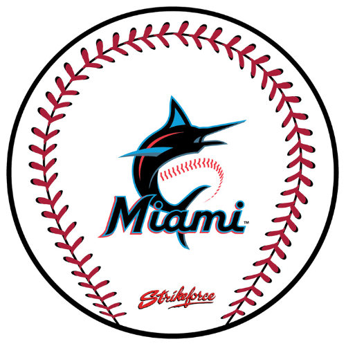 KR Strikeforce MLB Baseball Bowling Ball Cleaning Shammy Miami Marlins