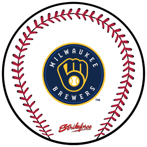 KR Strikeforce MLB Baseball Bowling Ball Cleaning Shammy Milwaukee Brewers