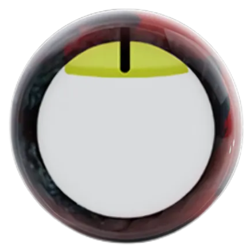 KR Strikeforce Polyester Red/Black/White Bowling Ball