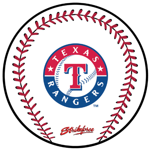 KR Strikeforce MLB Baseball Bowling Ball Cleaning Shammy Texas Rangers