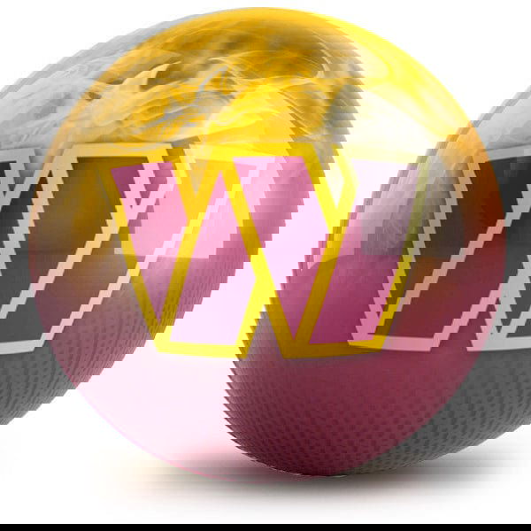 KR Strikeforce Washington Commanders On Fire Bowling Ball