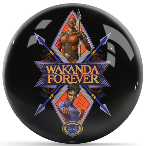 OnTheBallBowling Marvel Avengers Black Panther Wakanda Forever Characters Bowling Ball
