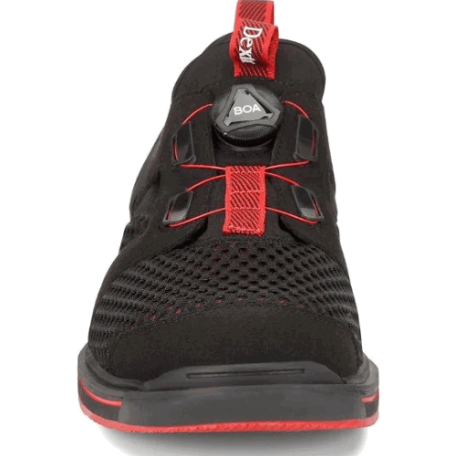 Dexter Mens DexLite Pro BOA Black/Red Left Hand Bowling Shoes