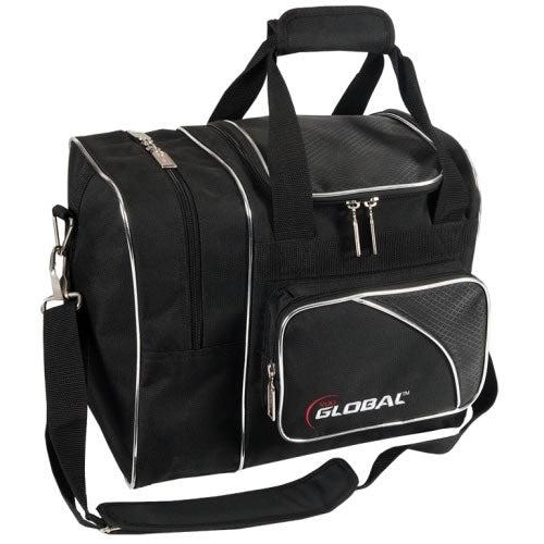 900Global 1 Ball Single Deluxe Tote Bowling Bag Black-Bowling Bag