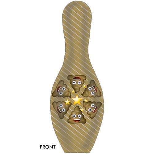 OnTheBallBowling Bowling Emoji Poo Happens Bowling Pin-Bowling Pin-DiscountBowlingSupply.com