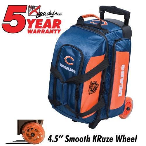 KR Strikeforce NFL Double Roller Chicago Bears Bowling Bag-Bowling Bag