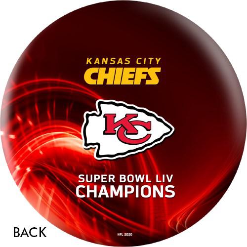 OnTheBallBowling 2020 Super Bowl 54 Champions Kansas City Chiefs Red Bowling Ball-Bowling Ball-DiscountBowlingSupply.com