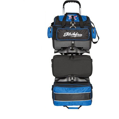 KR Strikeforce Royal Flush 6 Ball Roller Royal Black Bowling Bag-Bowling Bag-DiscountBowlingSupply.com
