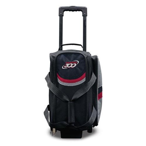 Columbia 300 Boss Double Roller Red Black Bowling Bag-Bowling Bag-DiscountBowlingSupply.com