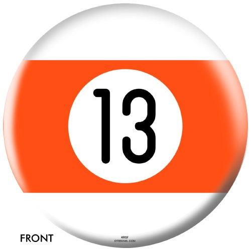 OnTheBallBowling Billiards Bowling Ball Orange Stripe 13 Ball-Bowling Ball
