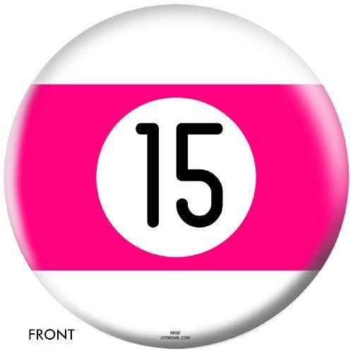 OnTheBallBowling Billiards Bowling Ball Pink Stripe 15 Ball-Bowling Ball-DiscountBowlingSupply.com