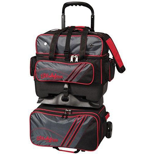 KR Strikeforce Lane Rover 4 Ball Roller Grey Black Red Bowling Bag