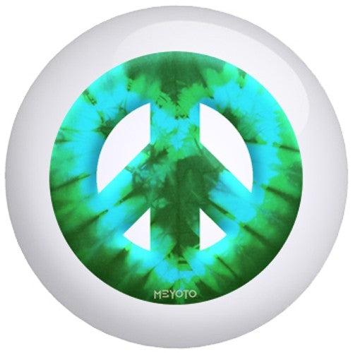 OnTheBallBowling Meyoto Green Heart Tie Dye Bowling Ball-Bowling Ball