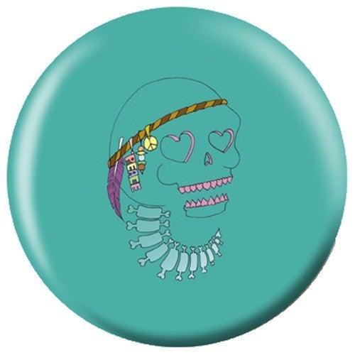 OnTheBallBowling Angel Szafranko Design Peace Skull Bowling Ball-Bowling Ball