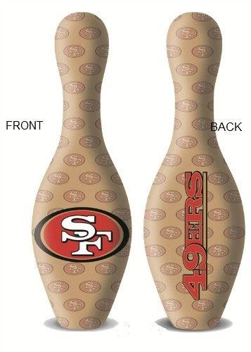 OnTheBallBowling NFL San Francisco 49ers Bowling Pin-Bowling Pin-DiscountBowlingSupply.com