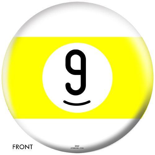 OnTheBallBowling Billiards Bowling Ball Yellow Stripe 9 Ball-Bowling Ball