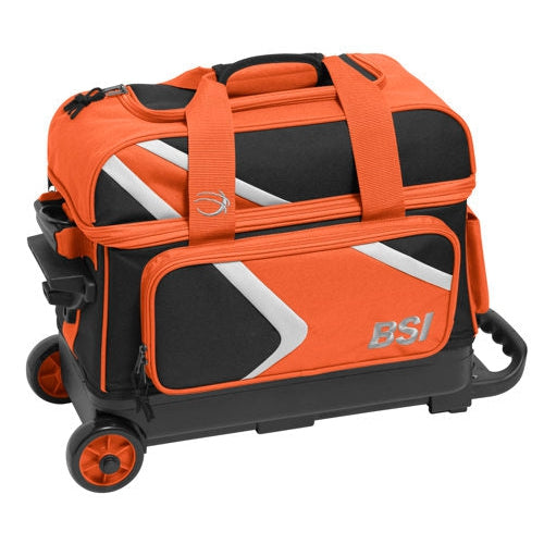 BSI Dash Double Roller Bowling Bag Black Orange