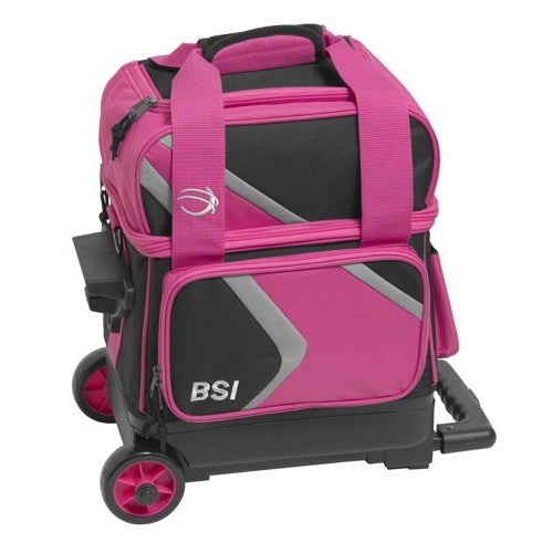 BSI Dash Single Roller Bowling Bag Black Pink