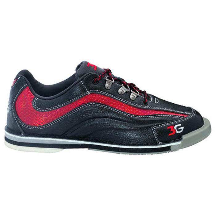 3G Mens Sport Ultra Black Red Left Hand Bowling Shoes-Bowling Shoe-DiscountBowlingSupply.com