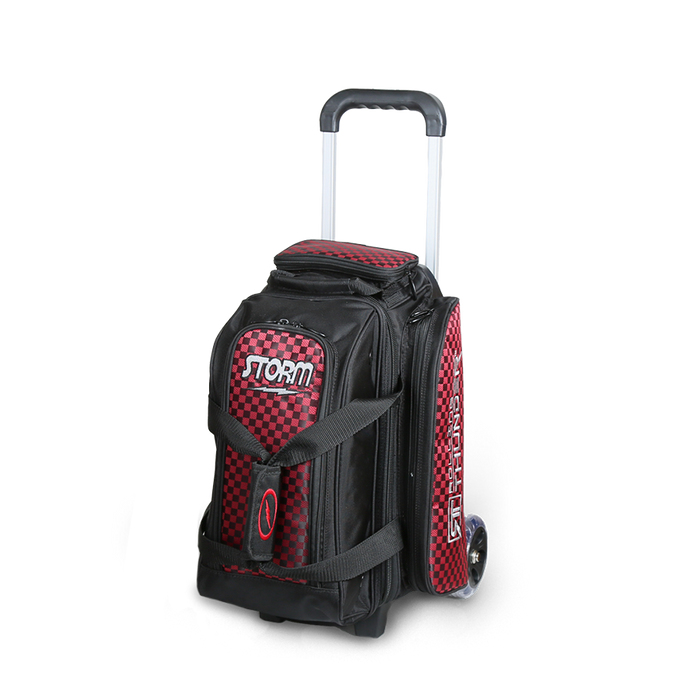 Storm Rolling Thunder 2 Ball Roller Checkered Bowling Bag Red/Black