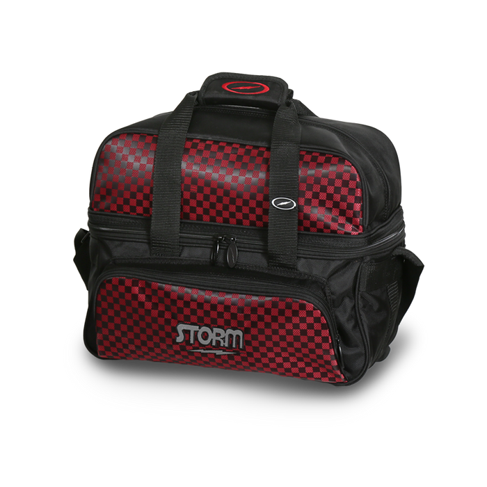 Storm 2 Ball Tote Deluxe Black/Checkered Red Bowling Bag