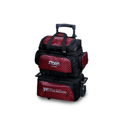 Storm Rolling Thunder 4 Ball Roller Checkered Bowling Bag Red/Black