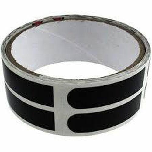 Brunswick 1/2'' Black Thumb Insert Bowling Tape 100 Roll-DiscountBowlingSupply.com