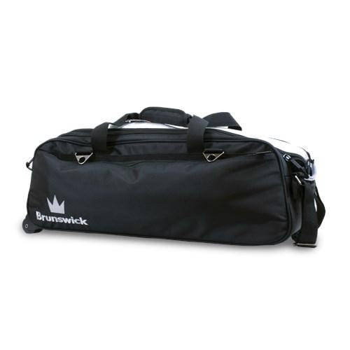 Brunswick Combat Black Triple Tote Roller Bowling Bag-DiscountBowlingSupply.com