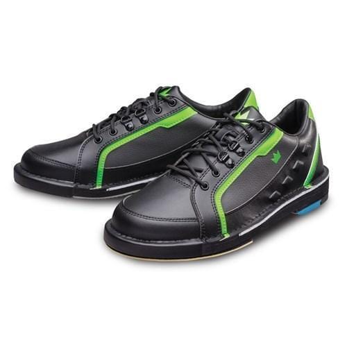 Brunswick Mens Punisher Black Neon Green Left Hand Bowling Shoes-Bowling Shoe-DiscountBowlingSupply.com