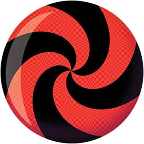 Brunswick Spiral Red Black Viz-A-Ball Bowling Ball-DiscountBowlingSupply.com